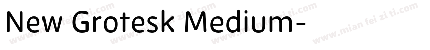 New Grotesk Medium字体转换